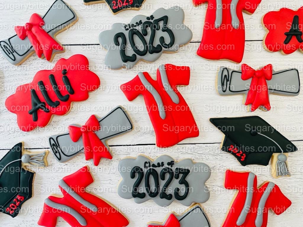 Graduation Cookies, Graduation Party, (Large Cookies), includes 12 decorated cookies!
