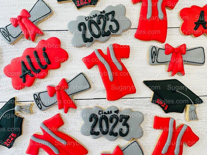 Graduation Cookies, Graduation Party, (Large Cookies), includes 12 decorated cookies!
