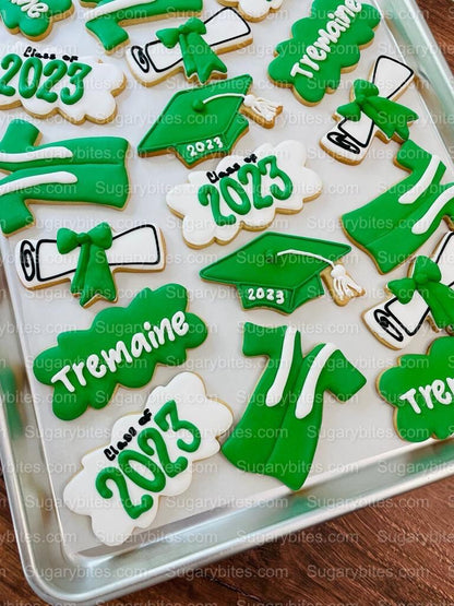 Graduation Cookies, Graduation Party, (Large Cookies), includes 12 decorated cookies!!