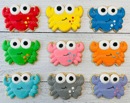 Crab Cookies, Crabby cookies, (Large Cookies), includes 12 decorated cookies!!