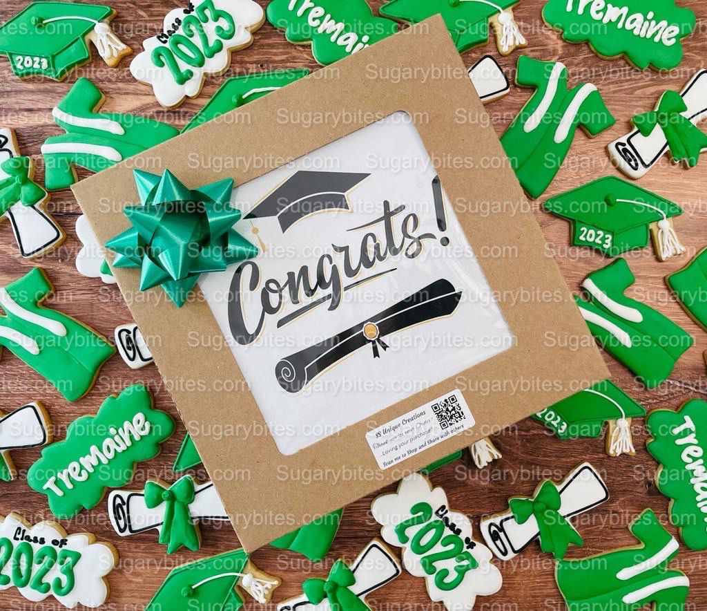 Graduation Cookies, Graduation Party, (Large Cookies), includes 12 decorated cookies!!