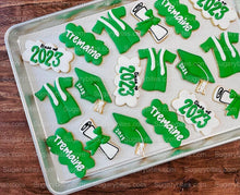 Load image into Gallery viewer, Graduation Cookies, Graduation Party, (Large Cookies), includes 12 decorated cookies!!
