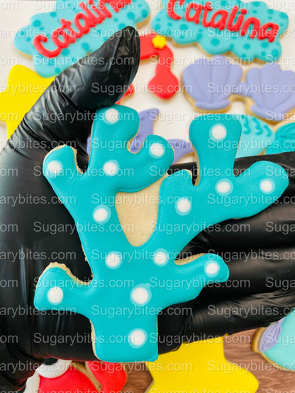 Under the Sea Decorated Cookies, Party, (Large Cookies), includes 12 decorated cookies!