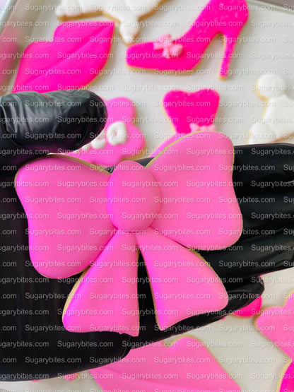 Pink Cookies, Party Favors, (Large Decorated Cookies), includes 14 decorated cookies!