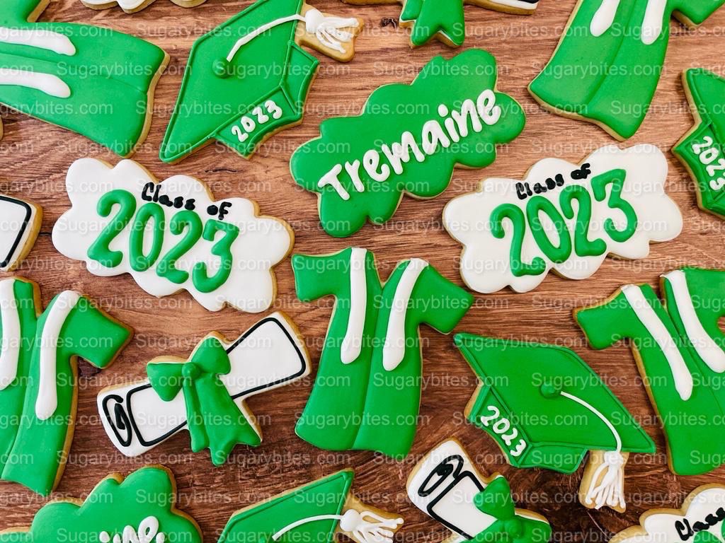 Graduation Cookies, Graduation Party, (Large Cookies), includes 12 decorated cookies!!