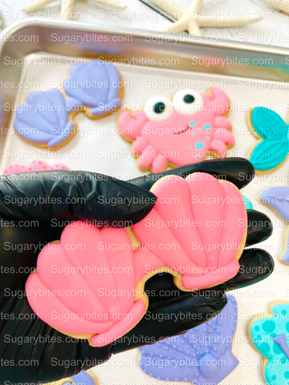 Mermaid Cookies, Mermaid Party, (Large Cookies), includes 12 decorated cookies!