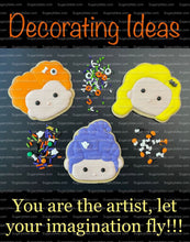 Load image into Gallery viewer, Halloween Cookie Decorating Kit, DIY Cookie Kit, (Large Cookies) ***INCLUDES 24 ITEMS*** With 4 Icing Bags &amp; 3 Deluxe Sprinkle!
