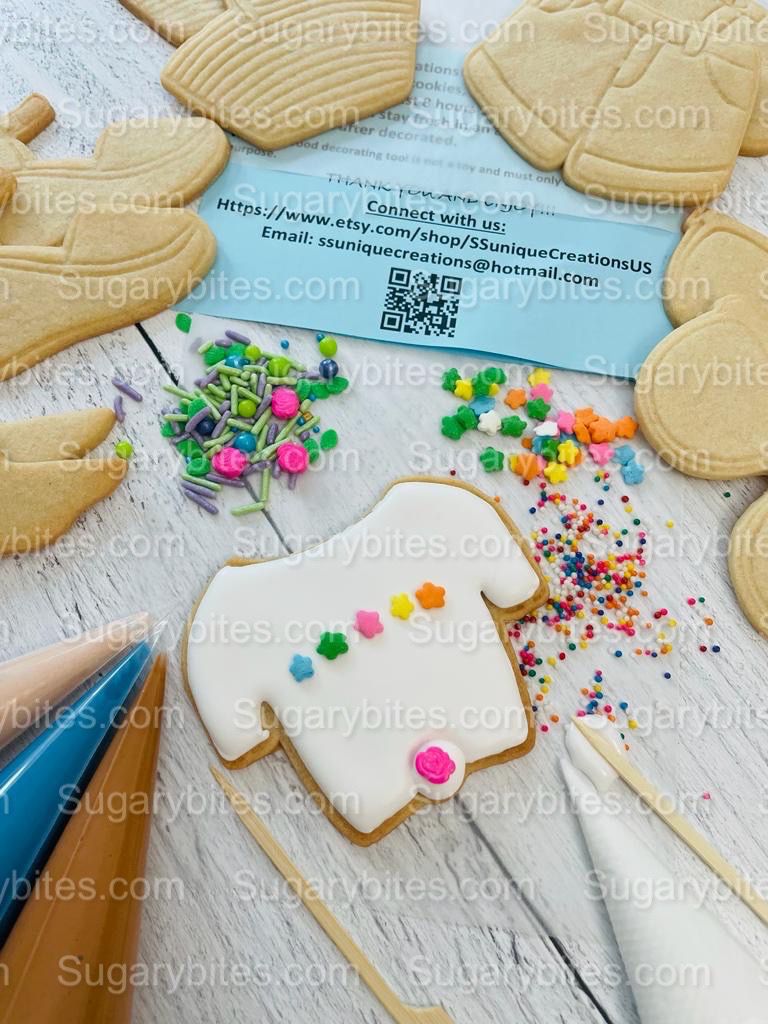 Summer Cookie Decorating Kit, Summer DIY Decorating Cookies Kit, (Large Cookies), **INCLUDES 24 ITEMS**