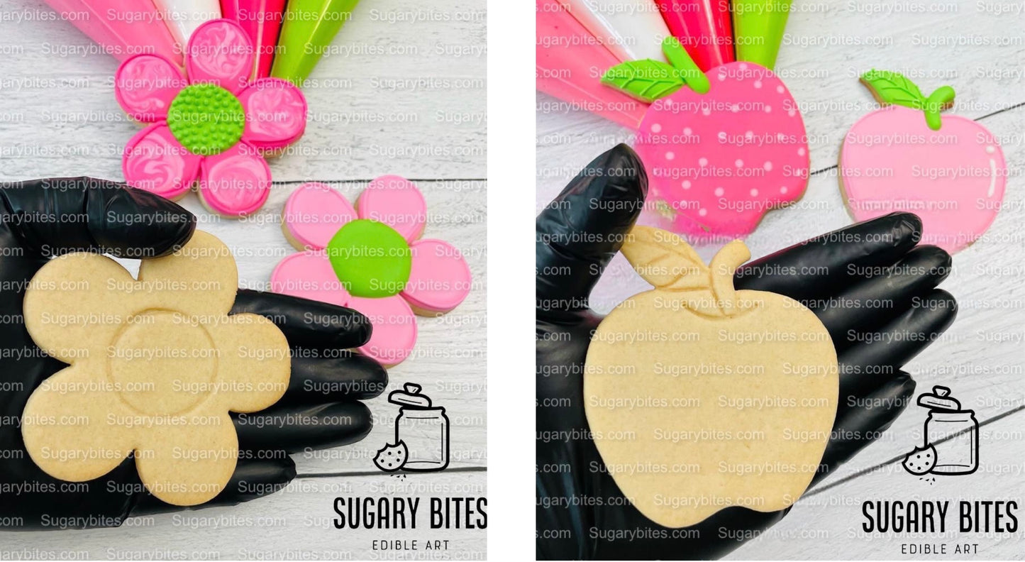 Back to school Cookies, Doll Cookies, Teacher’s appreciation cookies, Doll DIY Cookie Decorating Kit, **INCLUDES 24 ITEMS**, (Large Cookies)