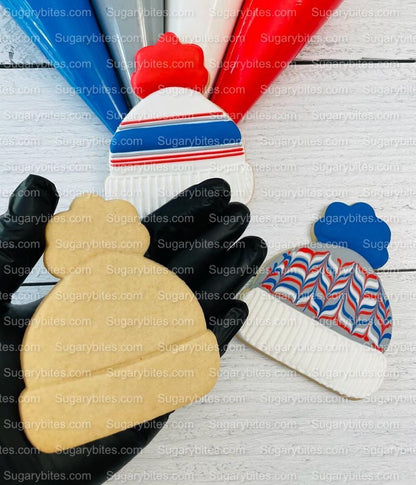 Winter Cookie Decorating Kit, Winter DIY Cookie Kit, (Large Cookies) ***INCLUDES 24 ITEMS*** With 4 Icing Bags & 3 Deluxe Sprinkle!