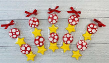 Load image into Gallery viewer, Star Decorated Cookies, Mushroom Iced Cookies, Star iced Sugar Cookies … ****5 Assorted Star Sugar Cookie Bags****
