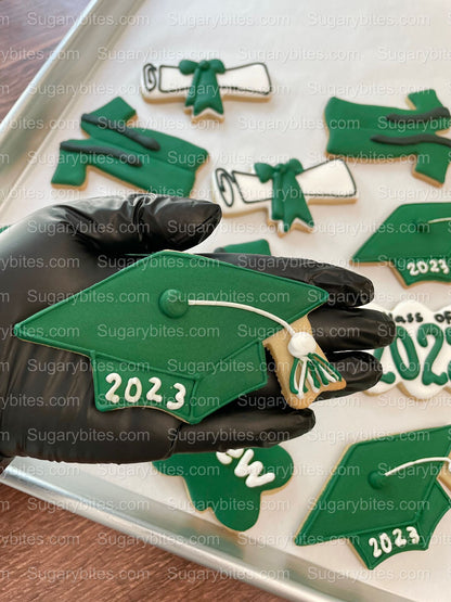 Graduation Cookies, Graduation Party, (Large Cookies), includes 12 decorated cookies!
