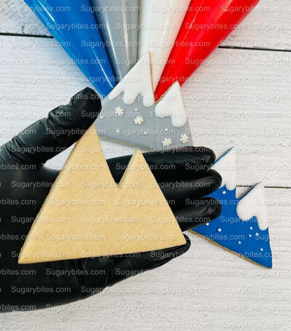 Winter Cookie Decorating Kit, Winter DIY Cookie Kit, (Large Cookies) ***INCLUDES 24 ITEMS*** With 4 Icing Bags & 3 Deluxe Sprinkle!