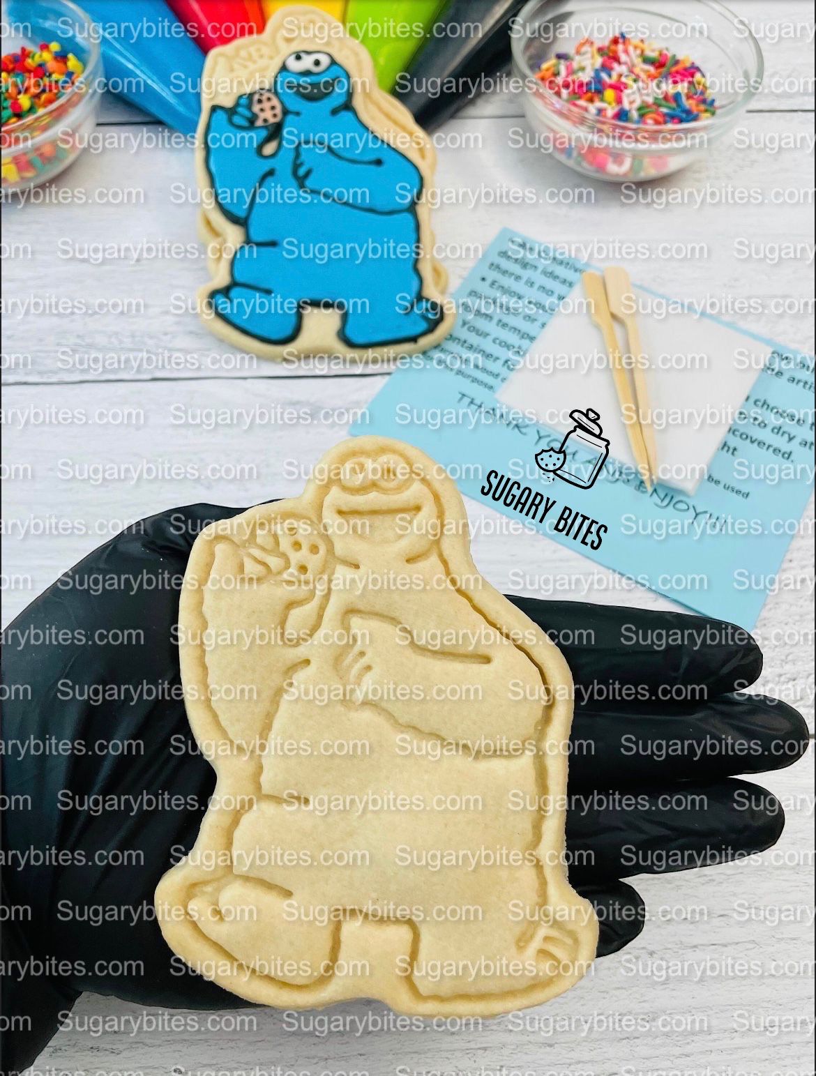 Cookie Decorating Kit, *INCLUDES 27 ITEMS* (Large Cookies) …… with 5 Icing bags and 3 Deluxe Sprinkles!… Plus 2 Bonus Cookies!