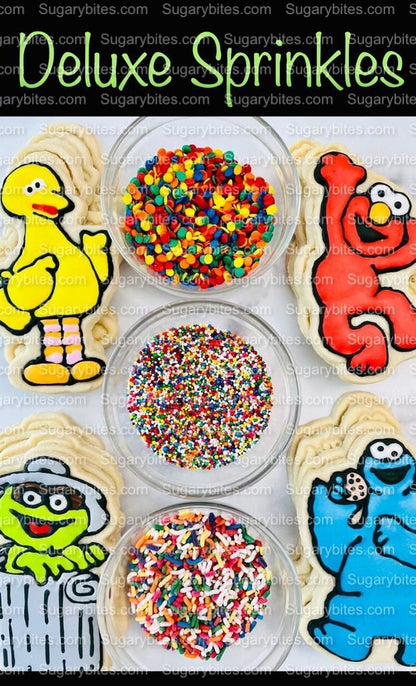 Cookie Decorating Kit, *INCLUDES 27 ITEMS* (Large Cookies) …… with 5 Icing bags and 3 Deluxe Sprinkles!… Plus 2 Bonus Cookies!