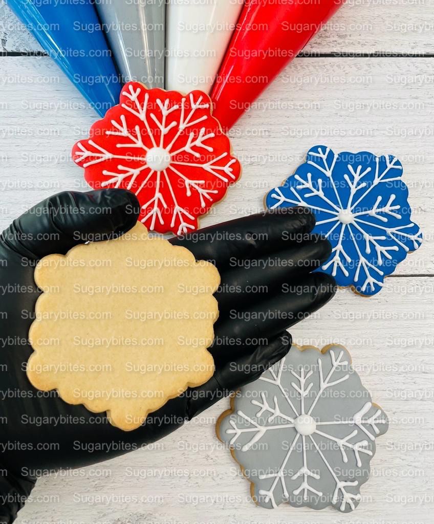 Winter Cookie Decorating Kit, Winter DIY Cookie Kit, (Large Cookies) ***INCLUDES 24 ITEMS*** With 4 Icing Bags & 3 Deluxe Sprinkle!