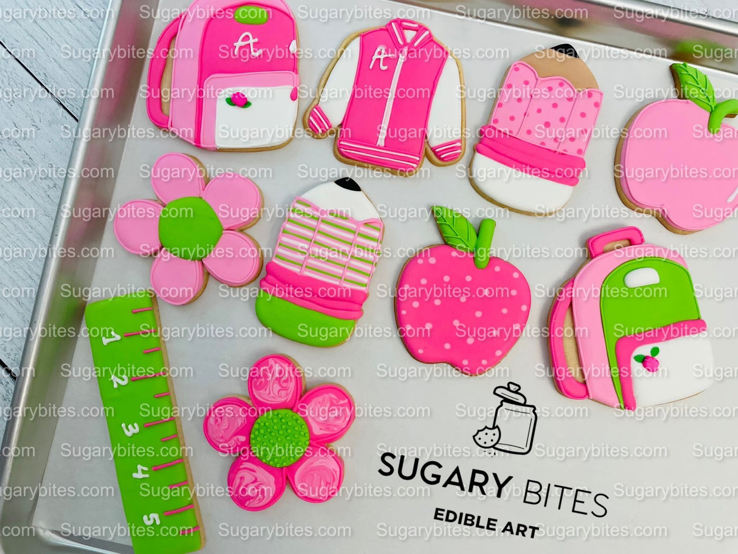 Back to school Cookies, Doll Cookies, Teacher’s appreciation cookies, Doll DIY Cookie Decorating Kit, **INCLUDES 24 ITEMS**, (Large Cookies)