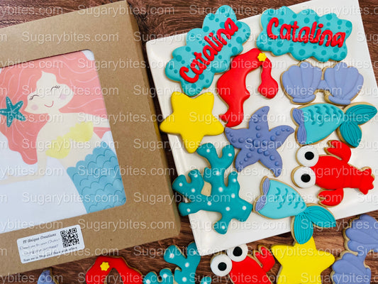 Under the Sea Decorated Cookies, Party, (Large Cookies), includes 12 decorated cookies!