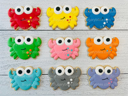 Crab Cookies, Crabby cookies, (Large Cookies), includes 12 decorated cookies!!