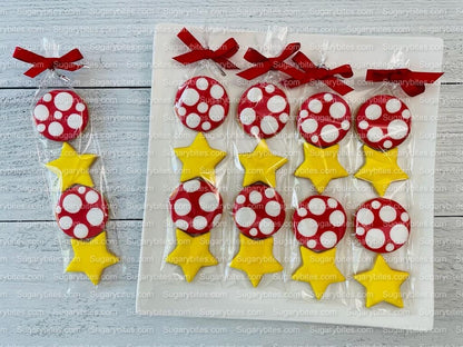 Star Decorated Cookies, Mushroom Iced Cookies, Star iced Sugar Cookies … ****5 Assorted Star Sugar Cookie Bags****