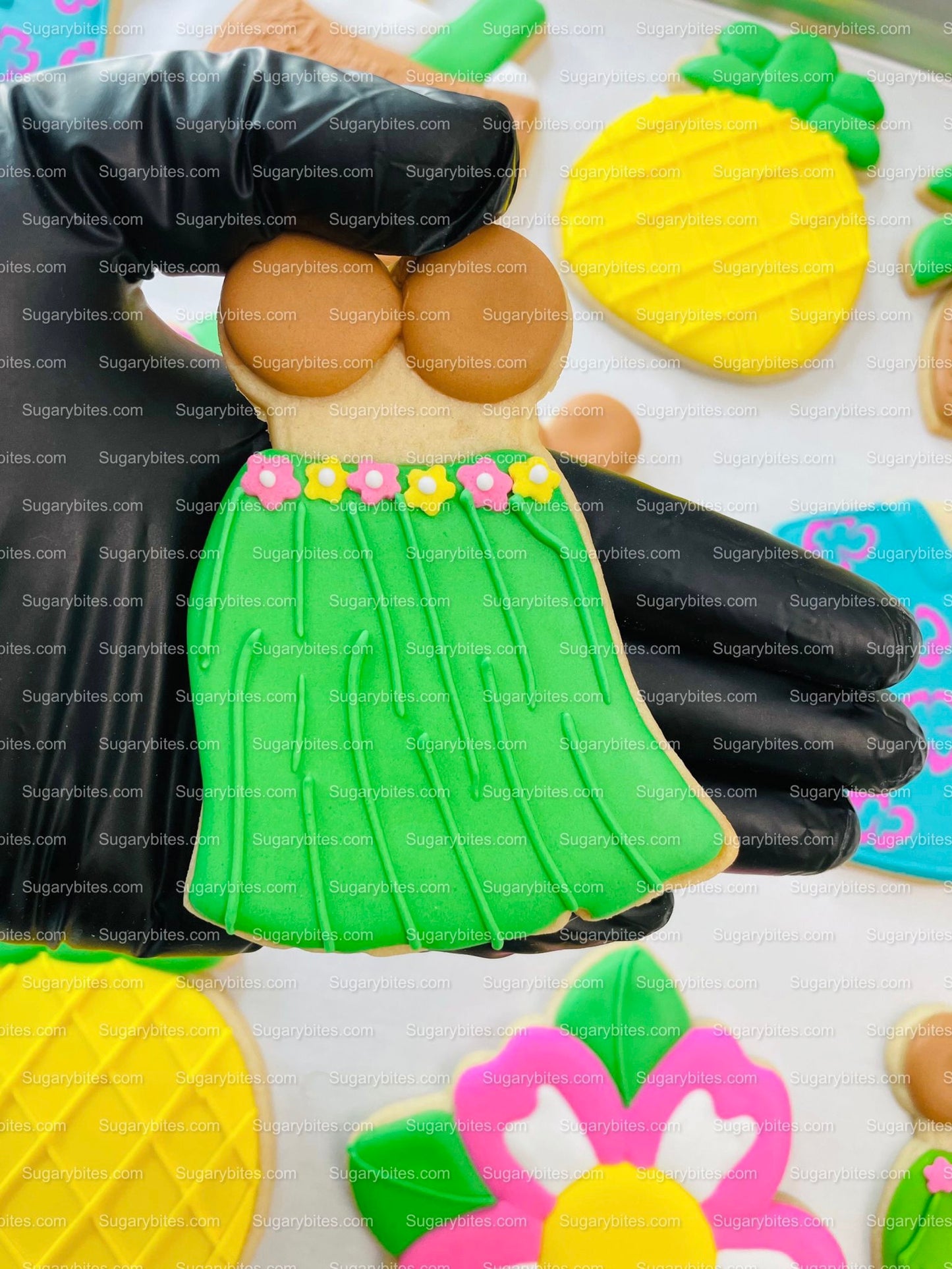Luau Cookies, Hawaiian Cookies, Tropical Cookies, Includes 12 Large Decorated Cookies!