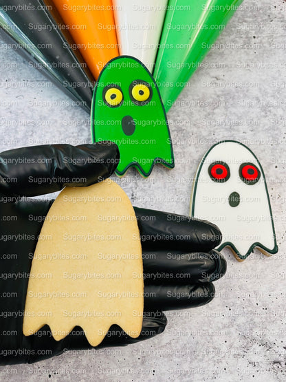 Halloween Cookie Decorating Kit, DIY Cookie Kit, (Large Cookies) ***INCLUDES 24 ITEMS*** With 4 Icing Bags & 3 Deluxe Sprinkle!