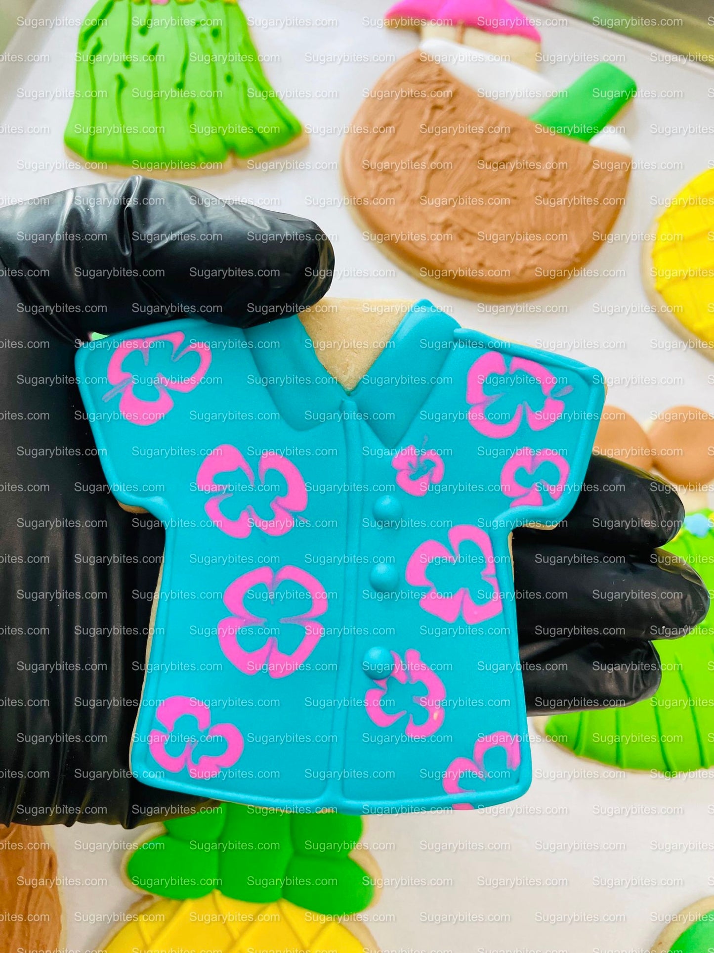Luau Cookies, Hawaiian Cookies, Tropical Cookies, Includes 12 Large Decorated Cookies!
