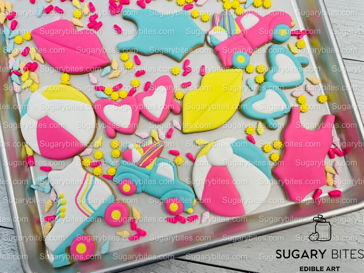 Pink Cookie Decorating Kit, Doll DIY Sugar Cookie Decorating Kit, **INCLUDES 24 ITEMS**, (Large Cookies)!