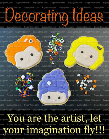 Halloween Cookie Decorating Kit, DIY Cookie Kit, (Large Cookies) ***INCLUDES 24 ITEMS*** With 4 Icing Bags & 3 Deluxe Sprinkle!