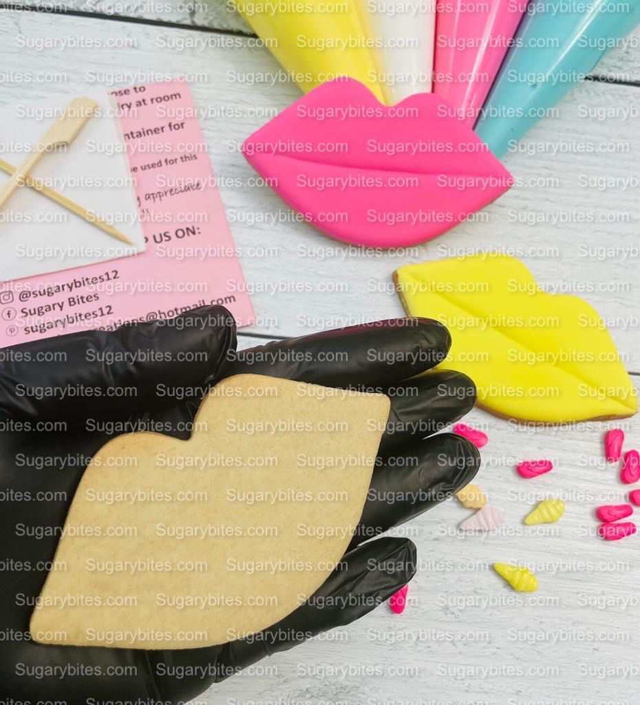 Pink Cookie Decorating Kit, Doll DIY Sugar Cookie Decorating Kit, **INCLUDES 24 ITEMS**, (Large Cookies)!