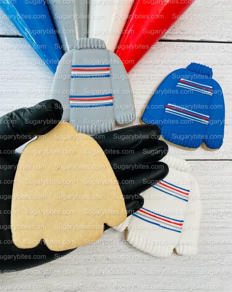 Winter Cookie Decorating Kit, Winter DIY Cookie Kit, (Large Cookies) ***INCLUDES 24 ITEMS*** With 4 Icing Bags & 3 Deluxe Sprinkle!