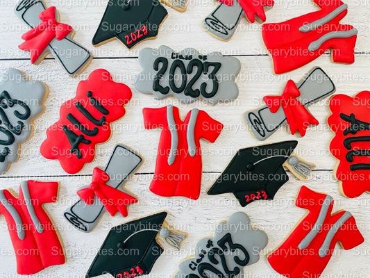 Graduation Cookies, Graduation Party, (Large Cookies), includes 12 decorated cookies!