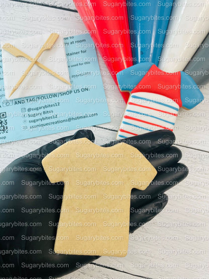 Shark Cookie Decorating Kit, *INCLUDES 24 ITEMS* (Large Cookies) …… with 4 ICING bags and 3 Deluxe Sprinkles!