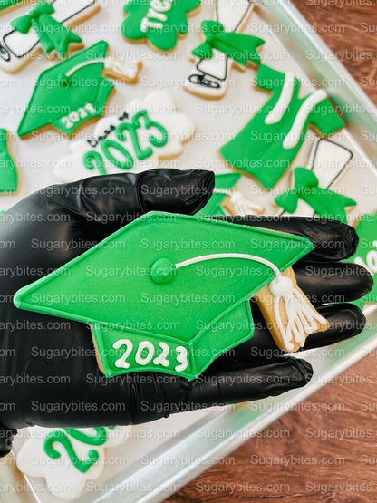 Graduation Cookies, Graduation Party, (Large Cookies), includes 12 decorated cookies!!