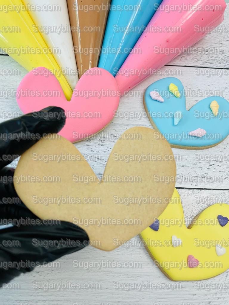 Ice Cream Cookie Decorating Kit, DIY Decorating Cookies Kit, (Large Cookies), **INCLUDES 24 ITEMS**, with 4 Icing Bags!