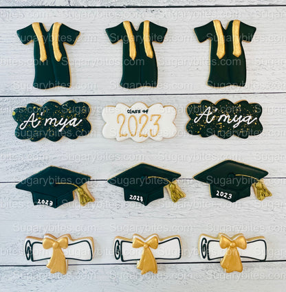 Graduation Cookies, Graduation Party, (Large Cookies), includes 12 decorated cookies!