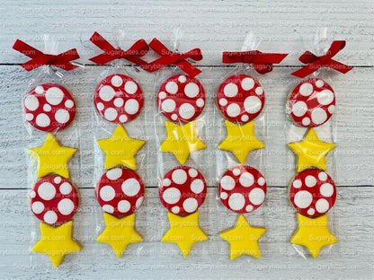 Star Decorated Cookies, Mushroom Iced Cookies, Star iced Sugar Cookies … ****5 Assorted Star Sugar Cookie Bags****