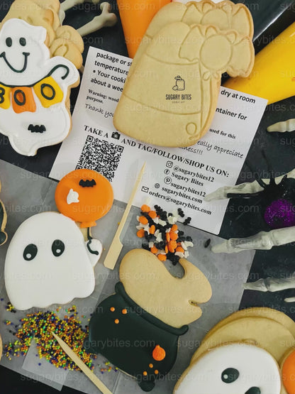 Halloween Cookie Decorating Kit – DIY Ghost, Bat & Candy Corn Cookies | Fun Spooky Activity for Kids & Families