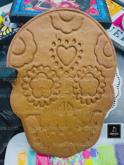 Sugar Skull Cookies, ****11 INCHES Giant Sugar Skull Cookies**** Day of the Dead Skull Cookies!!!