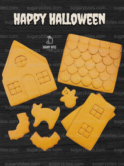 Halloween Haunted House Cookie Kit, (Large Cookies), ***INCLUDES 42 ITEMS***With 5 Icing Bags & 21 different Deluxe Sprinkles and more…