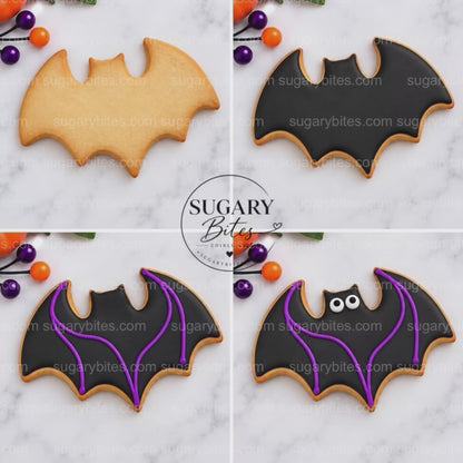 Halloween Cookie Decorating Kit, 12 Large Cookies, Royal Icing, Sprinkles, DIY Family Activity