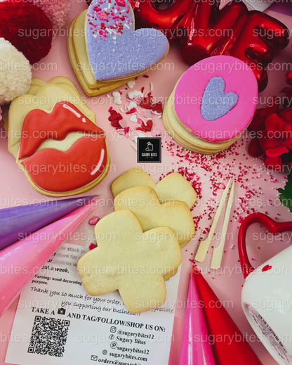 Valentine Cookie Decorating Kit – Vanilla or Gluten-Free Vanilla | Fun, Festive & Perfect for Gifting 💕