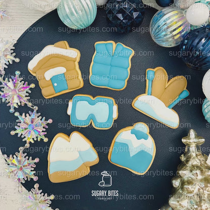 Winter Cookie Kit, Winter Wonderland Cookie Decorating Kit, DIY Christmas Cookie Set | Holiday Activity | Snow Theme Cookies | Holiday Kit