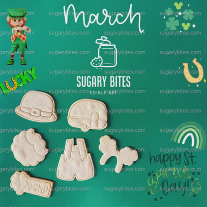 St. Patricks Cookie Decorating Kit, DIY St. Patricks Sugar Cookie Decorating Kit, **INCLUDES 24 ITEMS**, Large Cookies)… w/ Deluxe Sprinkles
