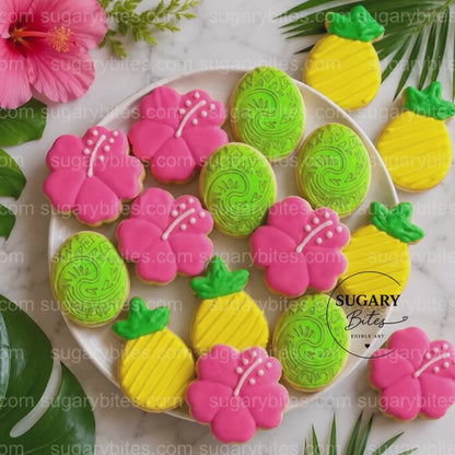 Moana-Inspired Mini Cookie Favor Bags – Set of 12 Personalized Birthday Favors | Island Princess Inspired | Tropical Island Birthday |