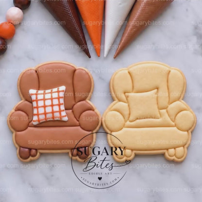 Fall Cookie Decorating Kit, Fall Cookies, 12 Undecorated Cookies, 4 Icing Bags, Sprinkles, Ready-to-Use DIY Activity